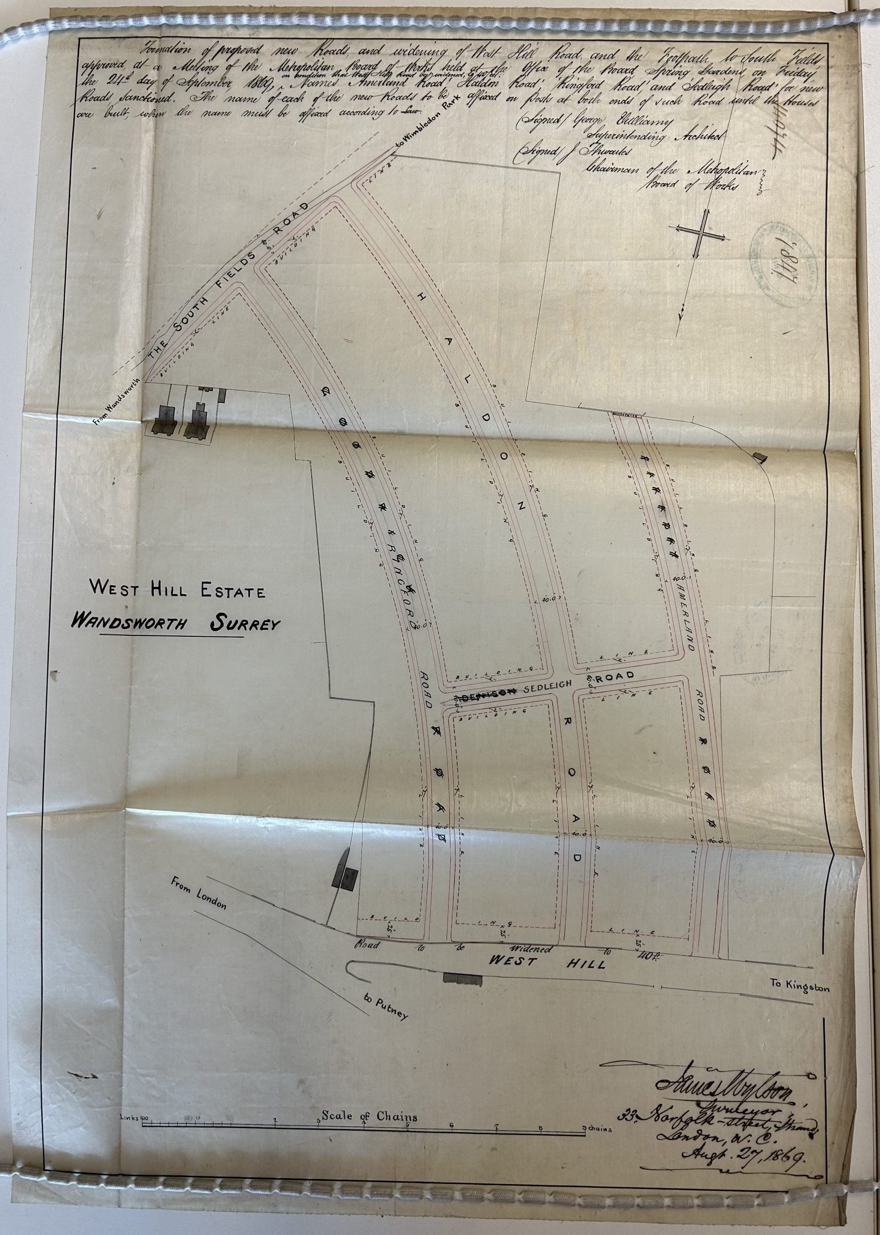 Haldon Road, Amerland Road, Ringford Road and Sedleigh Road