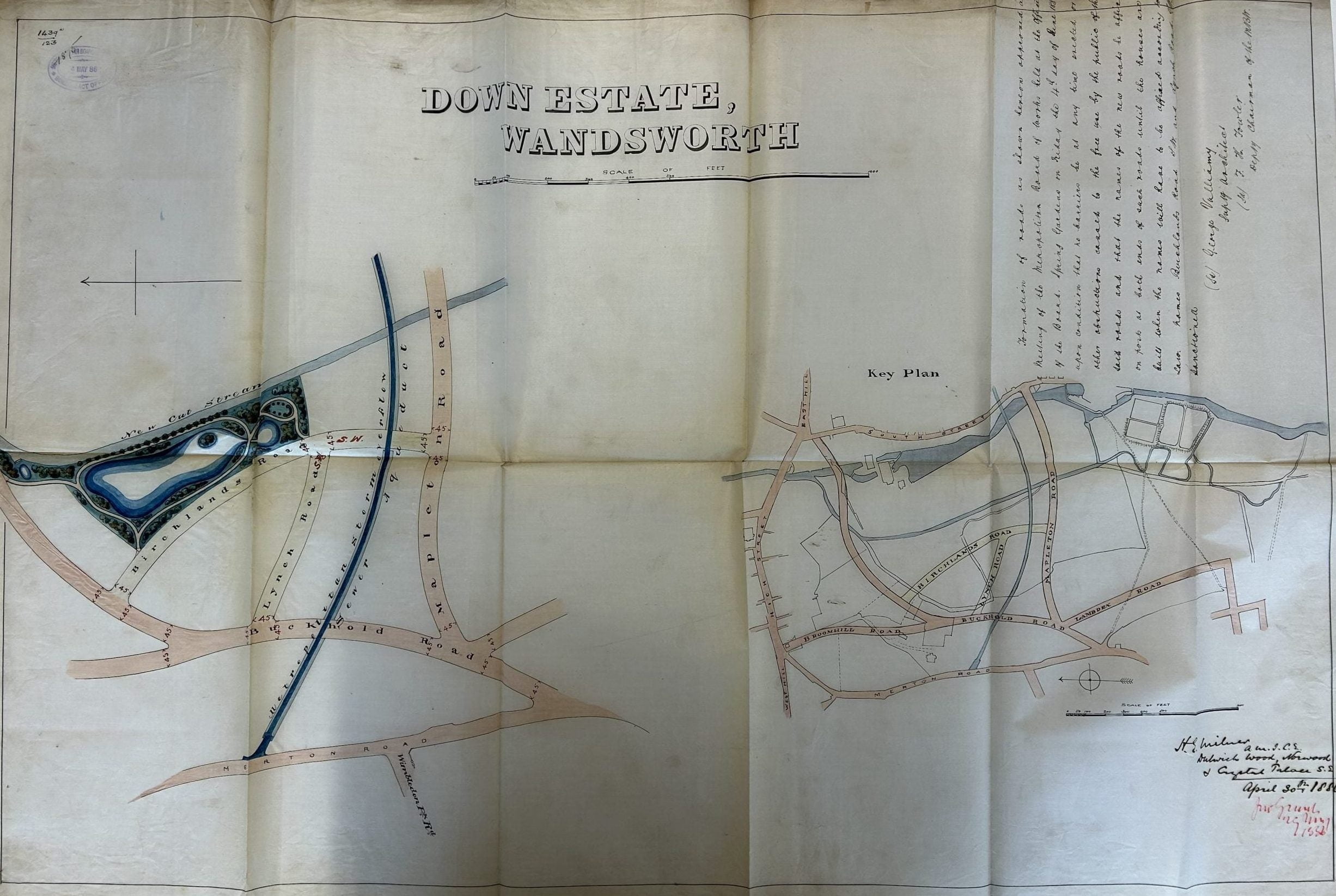 Plan of The Down Estate Wandsworth