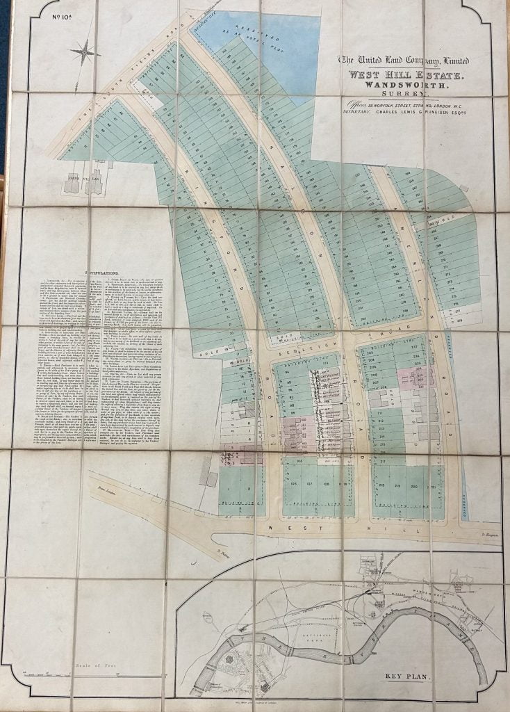 United Land Company Plans for West Hill Estate - with Hotel Plot marked