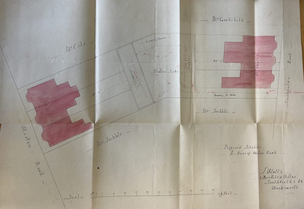 Southfields Road & Merton Road SW18 link plot