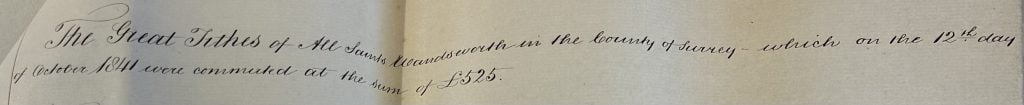 Extinguishment of The Great Tithe 
