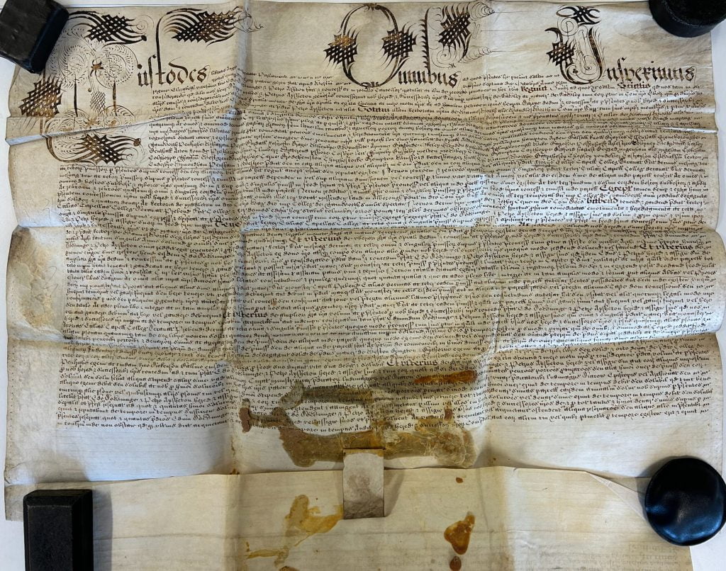 1633 Deed of Grant of Advowson & Great Tithe of All Saints Wandsworth wrt All Farthing Manor Lands