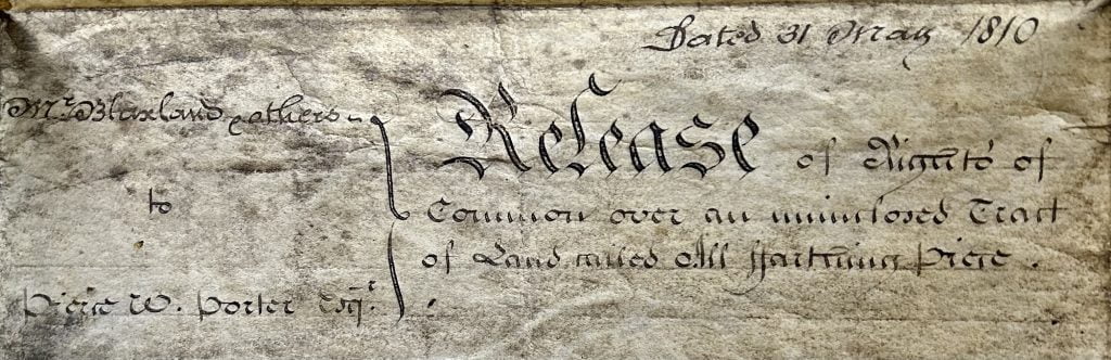 Release of Common Land All Farthing Piece 