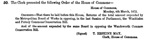 Erskine May demands an account from MBW