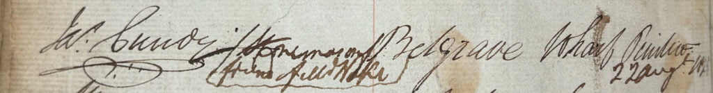 Mr W Cindy's signature