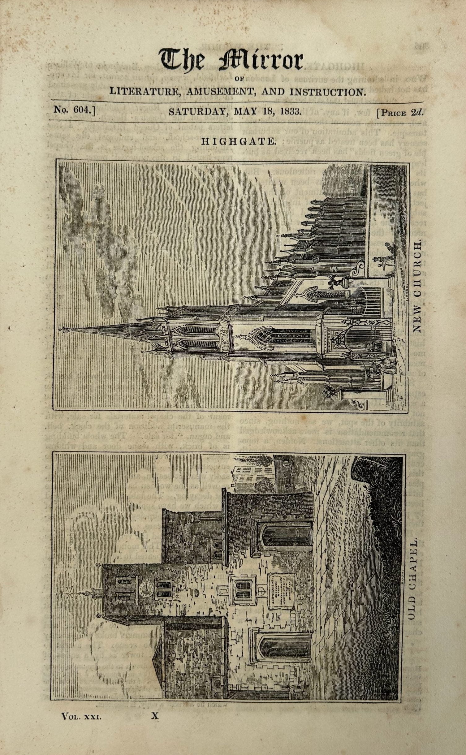 William Cubitt really did build Highgate Church.