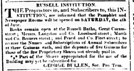 Russell Institution Bankers 
